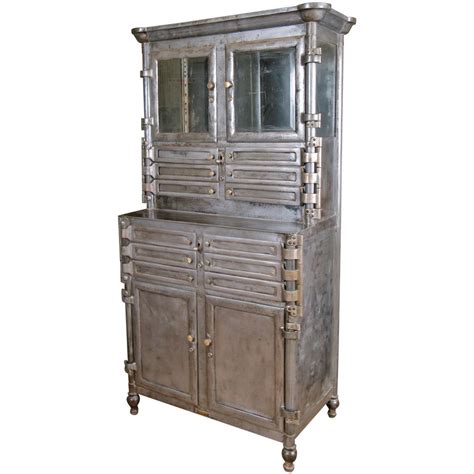 vintage dental cabinet steel glass|antique dental cabinets.